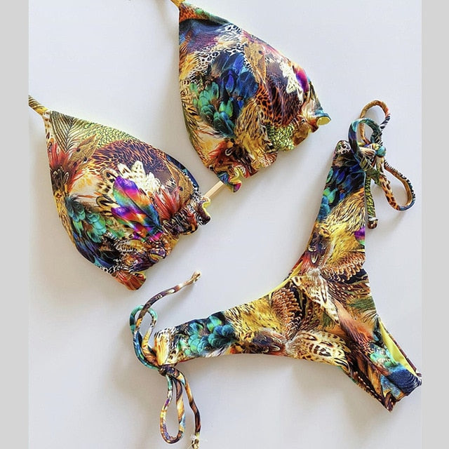 Bikini tropicales Push-up